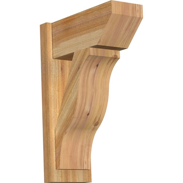 Ekena Millwork Funston Slat Rough Sawn Outlooker, Western Red Cedar, 8"W x 18"D x 26"H OUT08X18X26FST06RWR - main